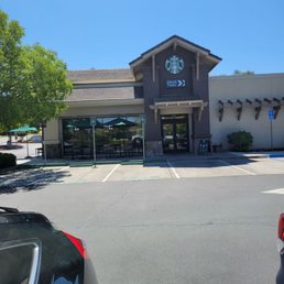 Store front from the parking area. Store front from the parking area.