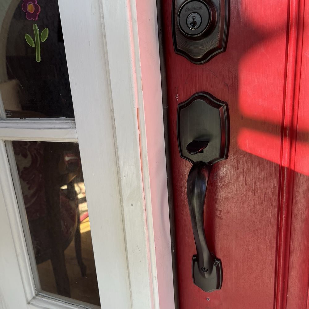 The Response Team - Front of door after repairs. - Handyman Near Me The Response Team - Front of door after repairs. - Handyman Near Me