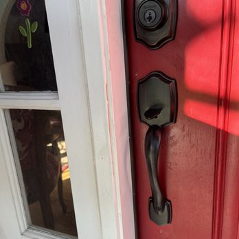 The Response Team - Front of door after repairs. - Handyman Near Me