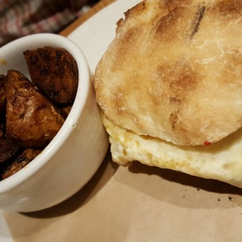 Juniper Bar & Restaurant - Good breakfast sandwich with burnt potatoes - American Near Me - Burlington, Vermont