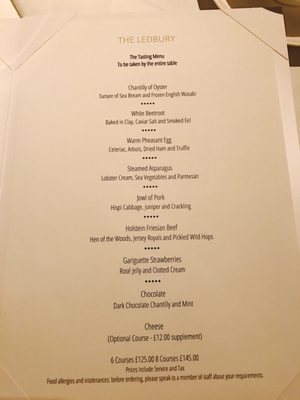 Menu photo 7 The Ledbury London, XGL Menu photo 7 The Ledbury London, XGL