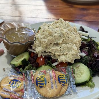 Fire Sign Cafe - Green salad with albacore tuna. - American Near Me - Tahoe City, California Fire Sign Cafe - Green salad with albacore tuna. - American Near Me - Tahoe City, California