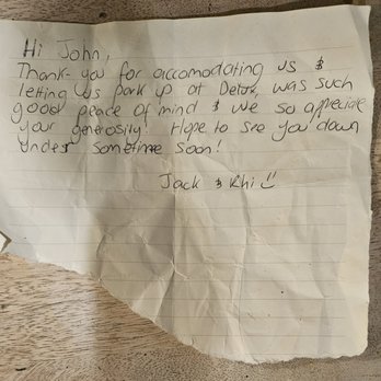 Delux RV & Motel - A thank you note from Jack and Rhi, who recently visited us from Australia. We were so grateful to welcome them at Delux! - Hotels Near Me - Denver, Colorado Delux RV & Motel - A thank you note from Jack and Rhi, who recently visited us from Australia. We were so grateful to welcome them at Delux! - Hotels Near Me - Denver, Colorado