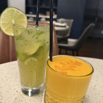 Spice Bazaar - Modern Indian Dining - Minty Passion Fruit Kiss and Mango lassi - Indian Near Me - Westfield, New Jersey Spice Bazaar - Modern Indian Dining - Minty Passion Fruit Kiss and Mango lassi - Indian Near Me - Westfield, New Jersey