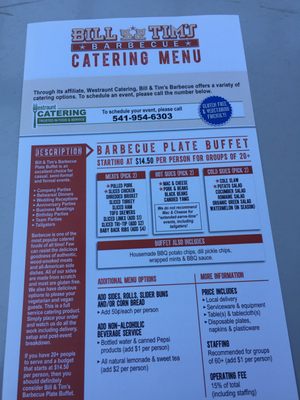 Menu photo 3 Bill & Tim's Barbecue Eugene, OR Menu photo 3 Bill & Tim's Barbecue Eugene, OR