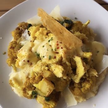 River City Roll - Parmesan Polenta (with scrambled eggs instead of poached) - Bowling Near Me - Richmond, Virginia