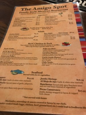 Menu photo 7 Amigo Cantina San Diego, CA