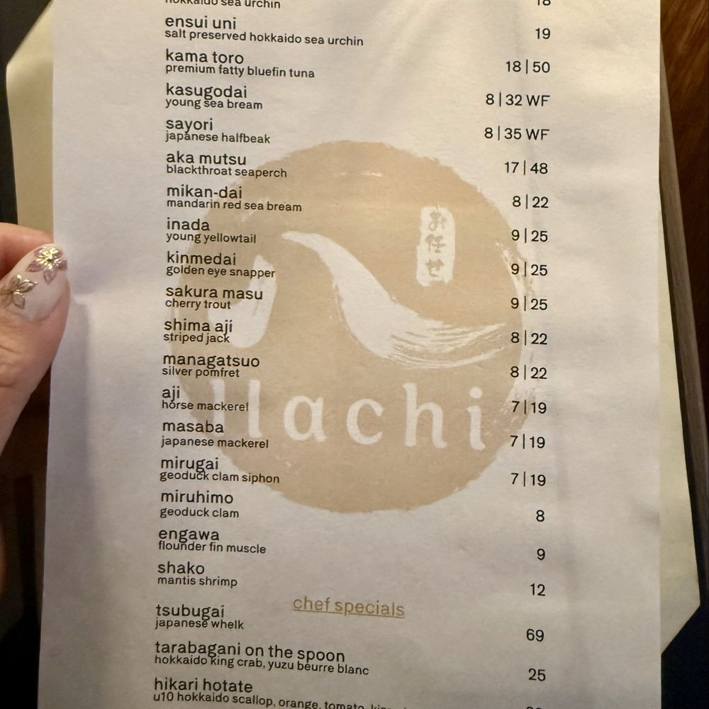 Hachi - Signature menu - Japanese Near Me - Houston, Texas