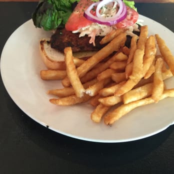 Cathy's Kitchen - Blackened tilapia with French fries- fries re great but fish tasted a bit dry, although flavorful - Seafood Near Me - Ferguson, Missouri