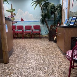 Main Street Pediatric Dentistry and Orthodontics - The waiting area has a really cool beach theme, which made it feel fun and relaxing--not like your typical dental office