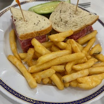 Poppies Restaurant & Deli - Rare roast beef sandwich with fries - Delis Near Me - Delray Beach, Florida Poppies Restaurant & Deli - Rare roast beef sandwich with fries - Delis Near Me - Delray Beach, Florida