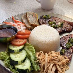 Pork chop broken rice Pork chop broken rice
