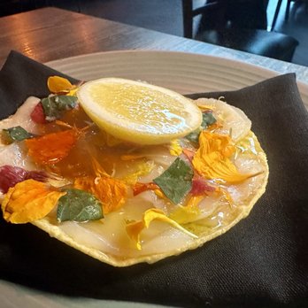 Darkroom - Scallop tostada - Wine Bars Near Me - Santa Ana, California