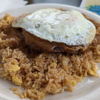 Stacks Pancake House - Loco Moco with Fried Rice - Breakfast & Brunch Near Me - Irvine, California
