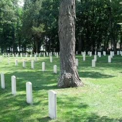 Confederate Cemetery - Johnson's Island - The (mostly marked) graves of southern soldiers, forever far from their homes