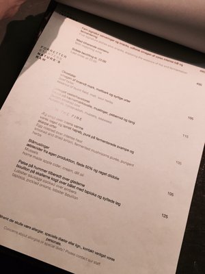Menu photo 1 Basalt Copenhagen, 84