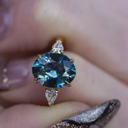 Love Locked - MONTANA SAPPHIRES ENGAGEMENT RINGS-- DIRECT FROM THE MINERS TO ME AND COLLABORATED WITH OUR CUSTOMERS TO DESIGN THIS BEAUTY