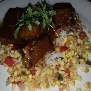 The Foundry Rooftop - Short ribs with corn succotash! - Beer, Wine & Spirits Near Me - Dayton, Ohio