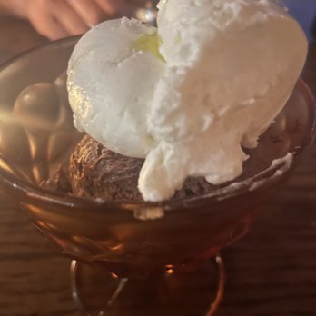Bufalina - chocolate mousse, chantilly cream, olive oil, maldon salt - Pizza Near Me - Austin, Texas Bufalina - chocolate mousse, chantilly cream, olive oil, maldon salt - Pizza Near Me - Austin, Texas