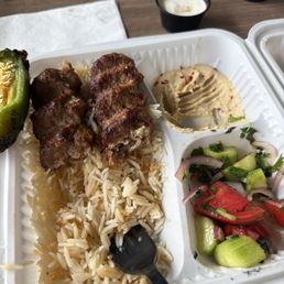 Beef Lula Kebab Plate Beef Lula Kebab Plate