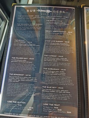 Menu photo 1 The Buena Viking Buena Vista, CO