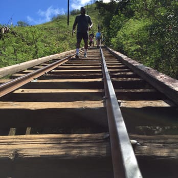 Koko Head - Once you get passed this part (the mountain drops so it's open beneath) you're golden! - Hiking Near Me - Honolulu, Hawaii Koko Head - Once you get passed this part (the mountain drops so it's open beneath) you're golden! - Hiking Near Me - Honolulu, Hawaii