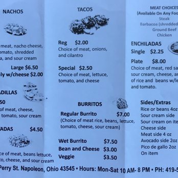 Taco Fam - Menu - Mexican Near Me - Napoleon, Ohio Taco Fam - Menu - Mexican Near Me - Napoleon, Ohio