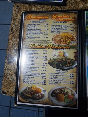 Menu photo 5 Mariscos Las Playitas Avondale, AZ
