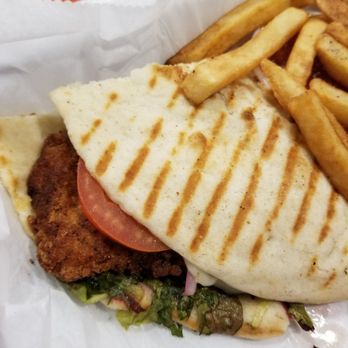 Brooklyn Pizza - a pita sandwich and french fries - Pizza Near Me - Rahway, New Jersey Brooklyn Pizza - a pita sandwich and french fries - Pizza Near Me - Rahway, New Jersey