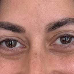 Before the lash lift Before the lash lift