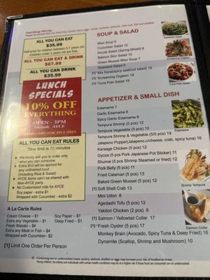 Menu photo 5 Sushi Mon Las Vegas, NV