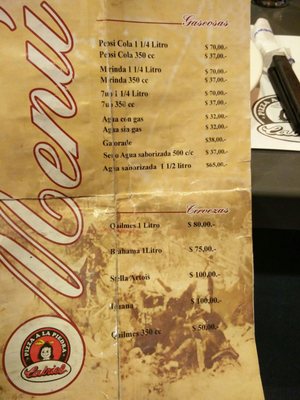 Menu photo 1 Pizzería Catriel Córdoba, X Menu photo 1 Pizzería Catriel Córdoba, X
