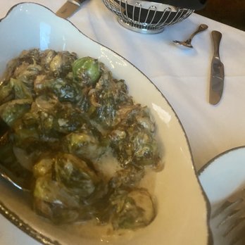 Meehan's Chophouse - Brussels sprouts in a delicious cream sauce. Very good - Steakhouses Near Me - Mansfield, Texas Meehan's Chophouse - Brussels sprouts in a delicious cream sauce. Very good - Steakhouses Near Me - Mansfield, Texas