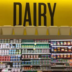 Harveys Supermarket - Dairy - I do like the way the have things marked so they're easy to find - 2017