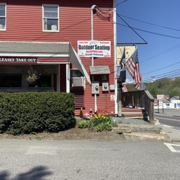 Exterior outside entrance of Four Aces Diner - West Lebanon, New Hampshire Exterior outside entrance of Four Aces Diner - West Lebanon, New Hampshire