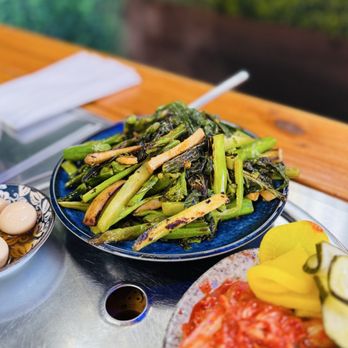 Um Ma - Charred Gai Lan - Korean Near Me - San Francisco, California Um Ma - Charred Gai Lan - Korean Near Me - San Francisco, California