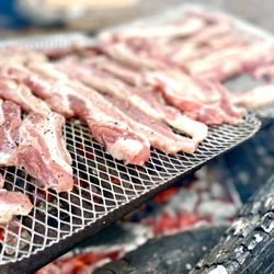 Lake Wenatchee State Park - Cooking pork belly at campsite