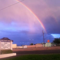 Victory Road Church of Christ - Double rainbow outside Victory Rd CoC!