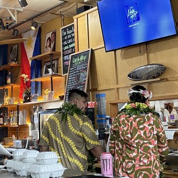 Grind Wit Tryz - The owners, packaging to go food. AND, yes, there's the Filipino flag! - Filipino Near Me - Portland, Oregon