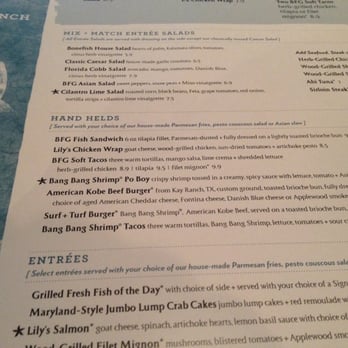 Bonefish Grill - Menu - Seafood Near Me - Savannah, Georgia