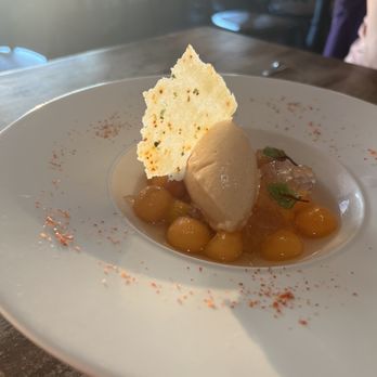 iconiq - Tomato and cantelope dessert - French Near Me - Seattle, Washington