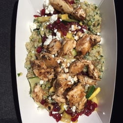 The Beachcomber Truck - Quinoa salad with jerk chicken. Yum! 10$