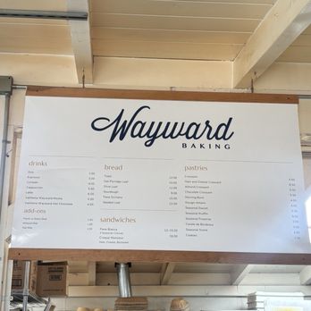 Wayward Baking - menu - Bakeries Near Me - Los Osos, California Wayward Baking - menu - Bakeries Near Me - Los Osos, California