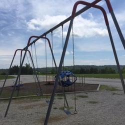 Happy Top Parks - Best View on a swing set.