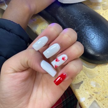 Sola Nails - Heart designed nails - Nail Salons Near Me - Burien, Washington