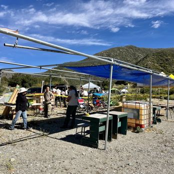 Lytle Creek Gun Range - In the process of setting up shade cover for the shooting area. - Gun/Rifle Ranges Near Me - Lytle Creek, California