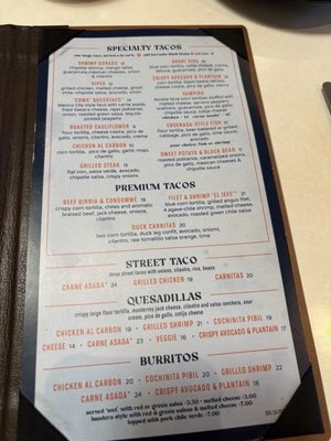 Menu photo 2 SOL Mexican Cocina Irvine, CA