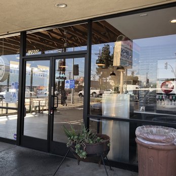 Brick and Flour - the outside of a coffee shop - Tacos Near Me - North Hollywood, California