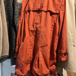 This is my dry cleaning. The beige coat still had my cat's hair on it. See how one arm was still rolled up. This is my dry cleaning. The beige coat still had my cat's hair on it. See how one arm was still rolled up.