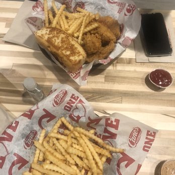 Raising Cane's Chicken Fingers - The box combo and an extra side of fries - Chicken Shop Near Me - Aurora, Colorado Raising Cane's Chicken Fingers - The box combo and an extra side of fries - Chicken Shop Near Me - Aurora, Colorado